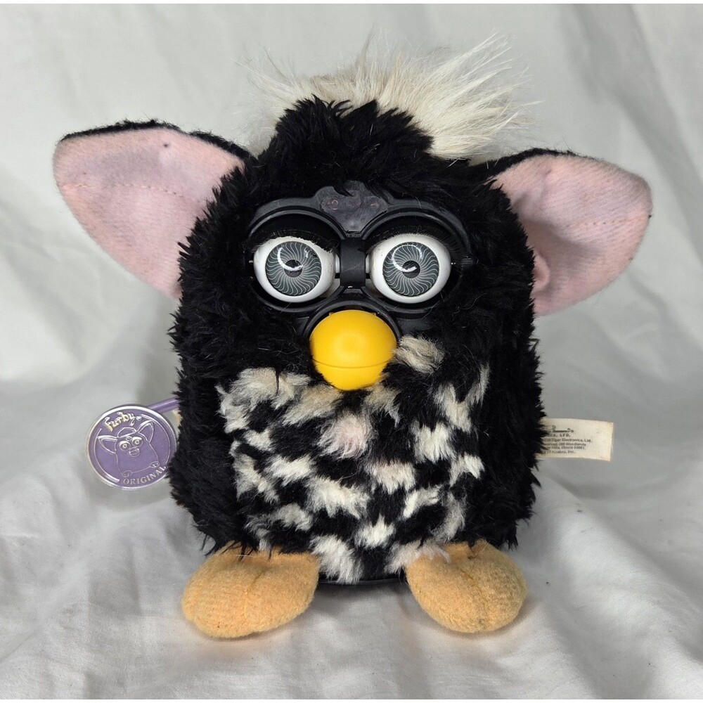Vintage 1999 Tiger Electronics Furby Special Racing Edition Checkered 70-891